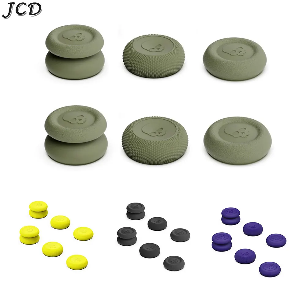 

JCD 6pcs Thumb Grip Caps for PS5 PS4 Pro Slim Switch Pro Controller Joystick Cover Thumbstick Case