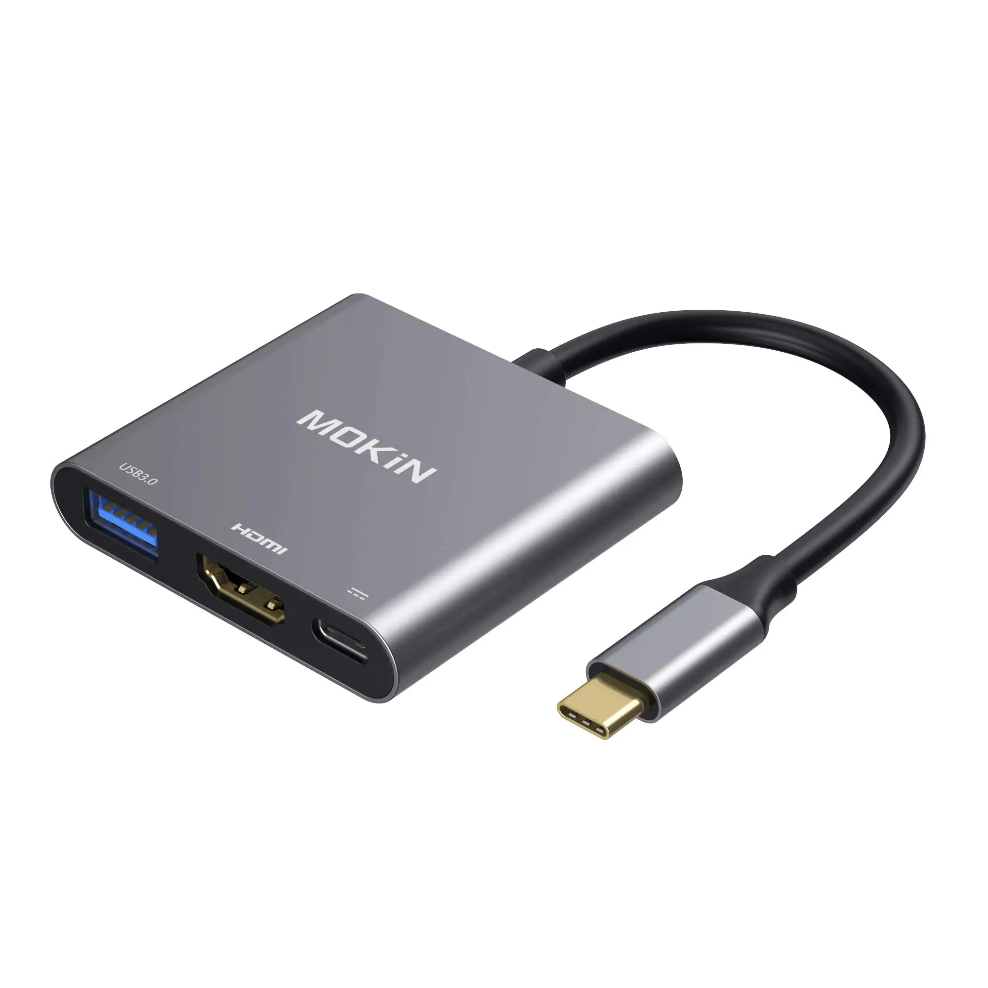 

USB C to HDMI Multiport Adapter, Type-C Hub Thunderbolt 3 to HDMI 4K and USB-C Charging Port, USB-C Digital AV Multiport Adapter