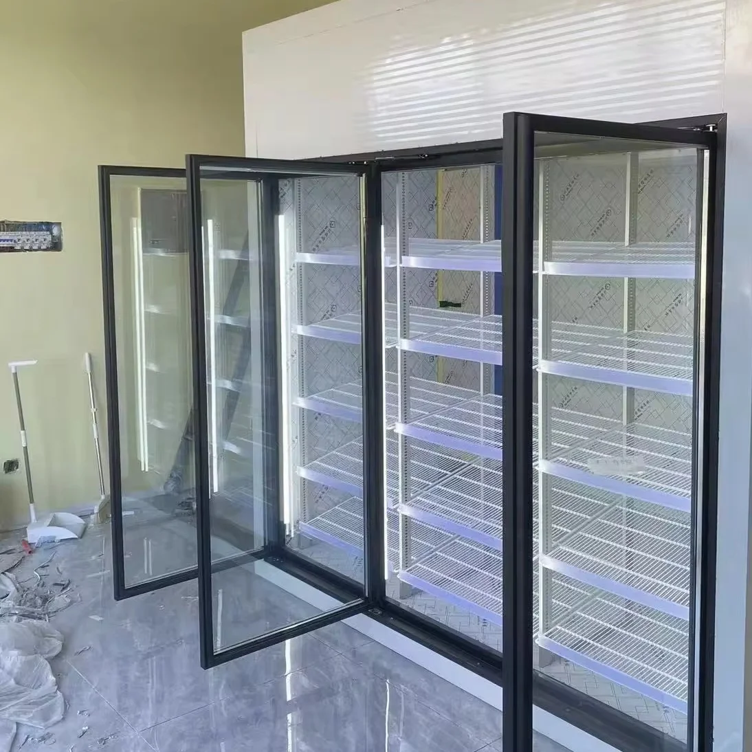 BesCool Durable Glass Door Walk-In Cooler New Freezer Cold Room Storage Retail Florist Flower Store Display - Image 4