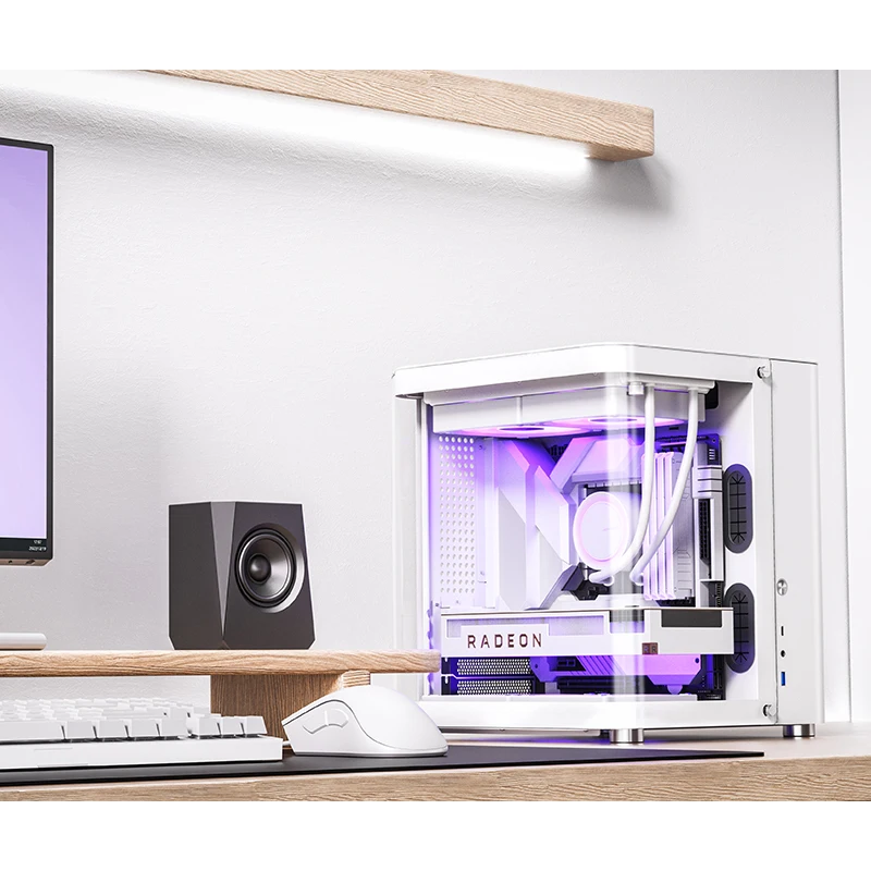 JONSBO TK-1 2.0 Ver M-ATX Chassis Seaview Room Aluminum Starship Cabin Fish Back Plug Water Cooling PC Game Computer
