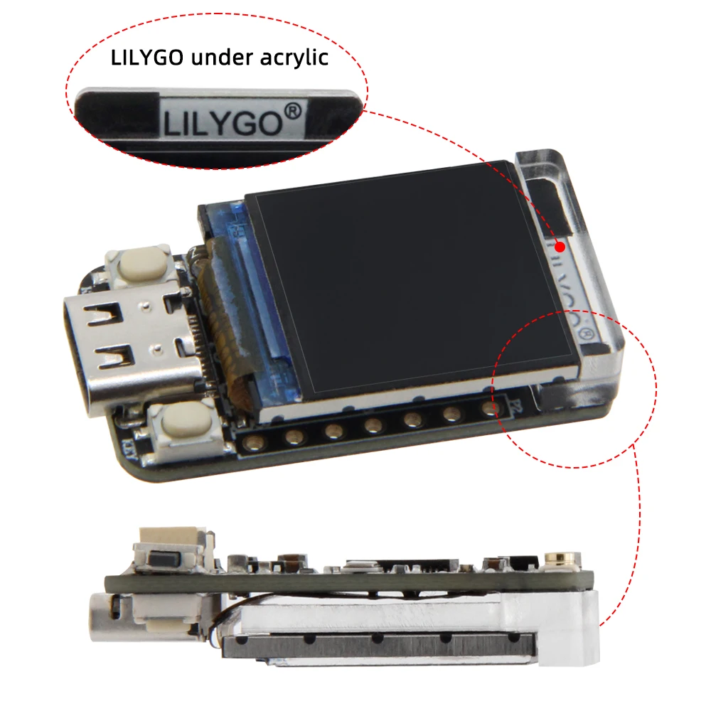T-QT V1.1 Ǵ Pro ESP32-S3 GC9107 0.85 ġ LCD ÷    WIFI  Ǯ ÷ 128*128 ȭ