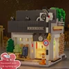 Cada LED City Japanese Street View Bricks Shop LED Japanese Steamed Bun House Architecture Building Blocks Summer Cafe Toys 3