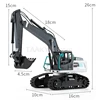 1:14 1594 Alloy Remote Control Excavator 22 Channels Heavy Duty RC Engineering Vehicle Rc Crawler Cars For Children Toys Model 6
