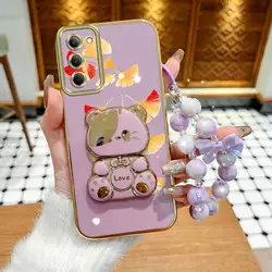 Red Maple Leaves Phone Case Set with Lanyard and Stand for Redmi 15C (PURPLE)