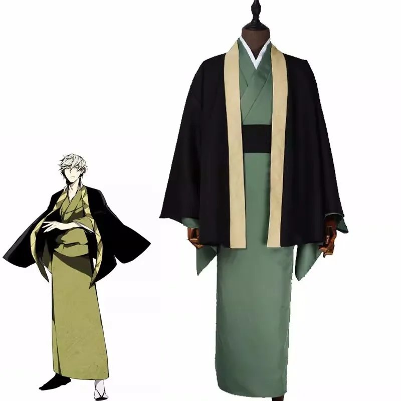 

Anime Bungo Stray dogs Season Fukuzawa Yukichi kimono Cosplay Costume Custom Made Uniforms
