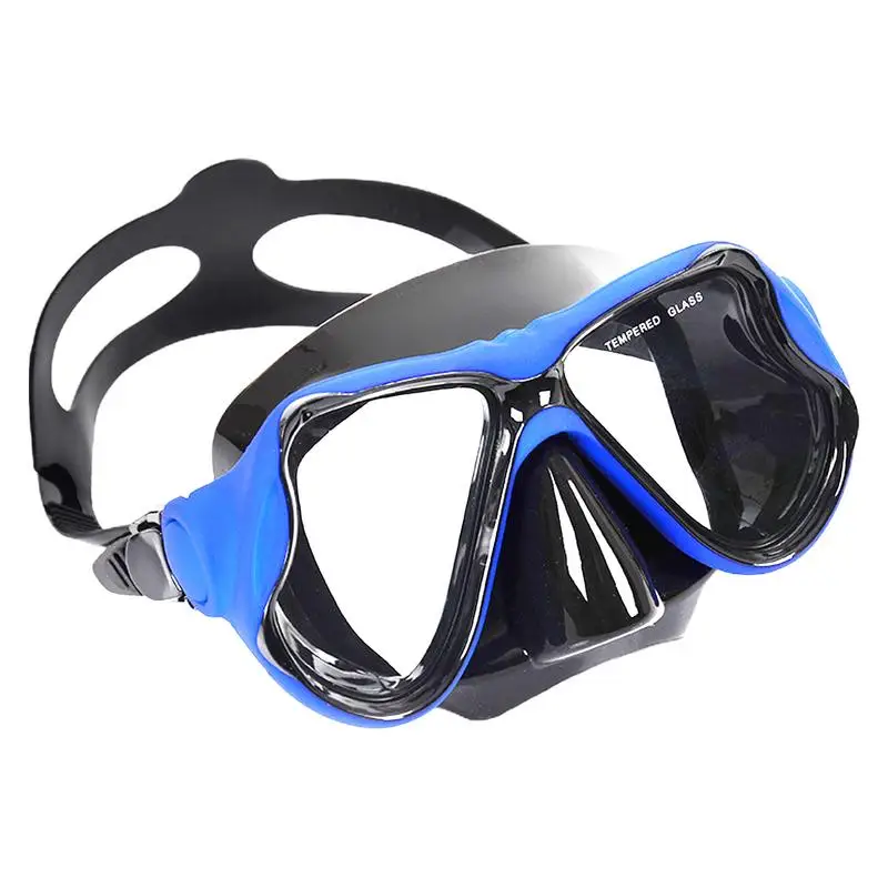 

Очки для подводного плавания 180, прозрачные противотуманные очки для подводного плавания с регулируемыми ремешками, линзы из закаленного стекла для бассейна