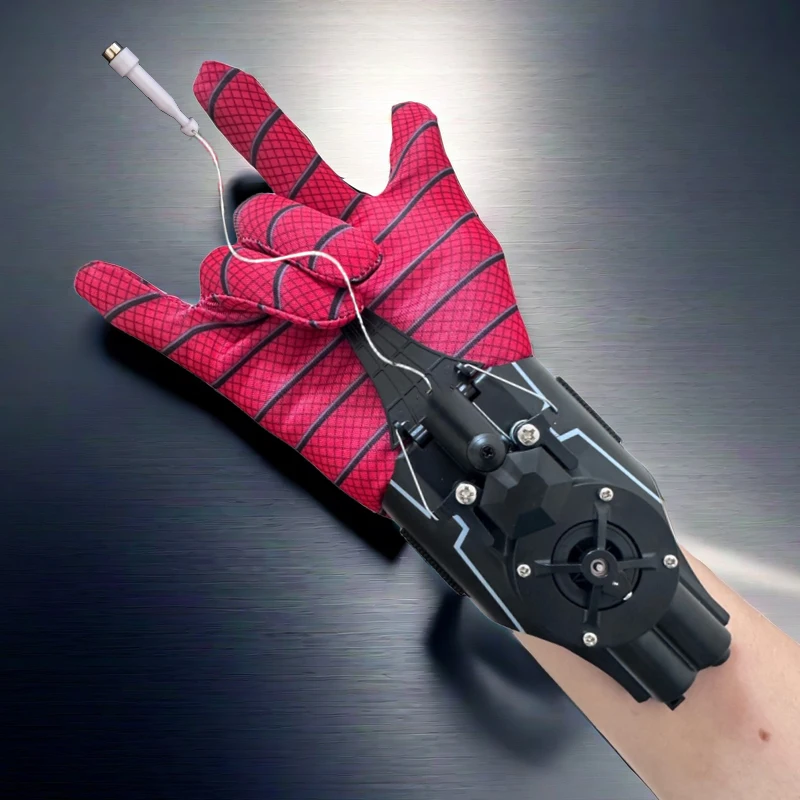 spider Wrist Launcher Peter Parker Cosplay Props Shooting Device Toys For Children GiftsSpider Silk Launche Toy Web