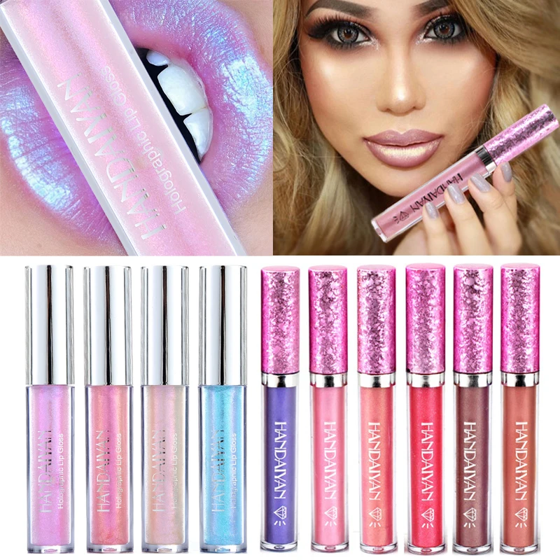 Lip Makeup Lip Gloss Lip Tint Lip Plumper Waterproof Long Lasting Holographic Mermaid