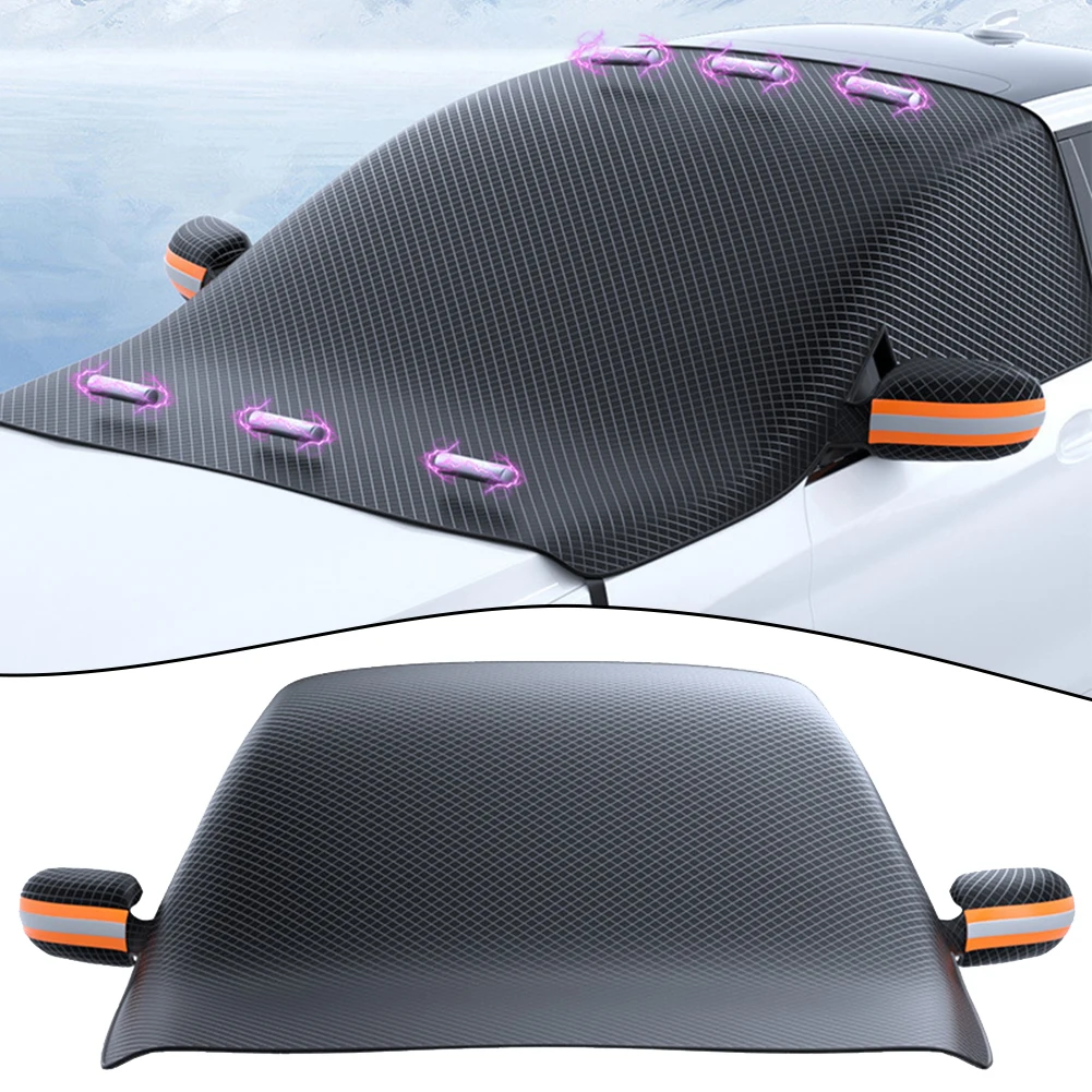 Magnetic Half Car Cover Sun Uv Snow Dust Rain Resistant Covers Car Cover  Waterproof Car Outdoor Sun Shade Cover - AliExpress