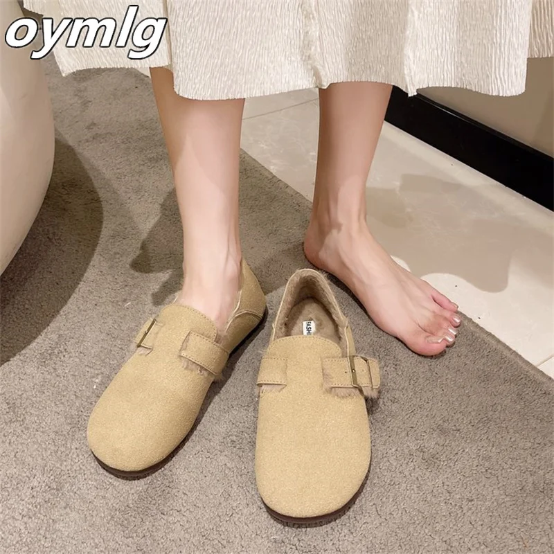 Fashionable Doudou Shoes for Women 2023 New Home Flat Bottom Casual Lightweight Anti slip One Step Single Shoe for Women