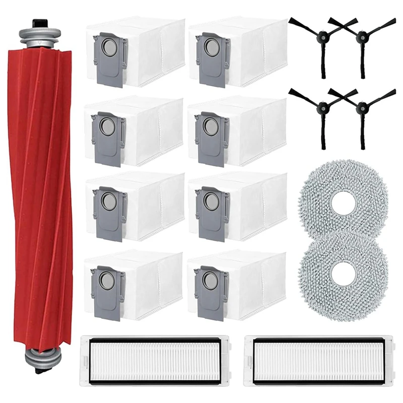 

Replacement Kit For Roborock Q Revo P10 Robot Vacuum Cleaner Main Side Brush Mop Dust Bag Hepa Filter