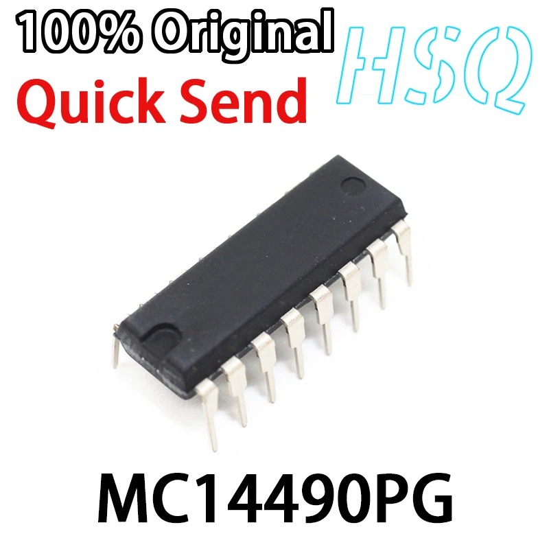 

5PCS New Original MC14490P MC14490PG Logic Device Direct Insert DIP-16 Spot