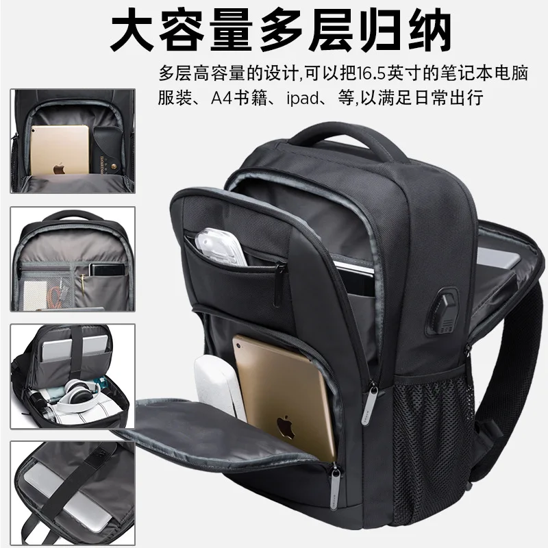 Waterproof Business Backpack for Men with Laptop Compartment