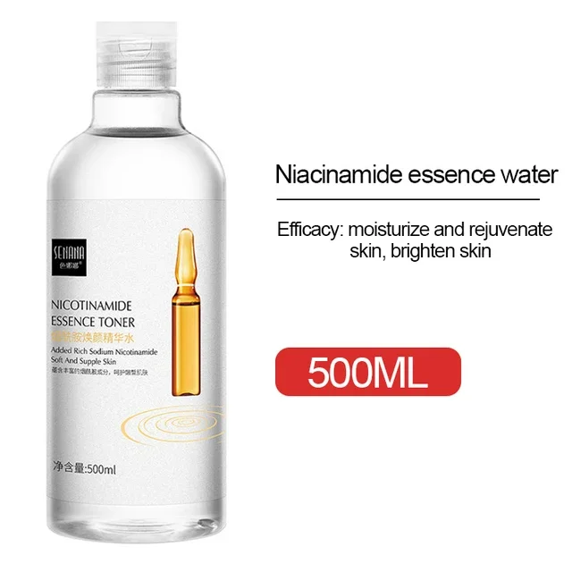 500ml Large Capacity Essence Water Niacinamide Improve Dull Hyaluronic Acid Moisturize Dry Skin Facial Beauty Care Toner