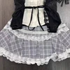 Japanese Kawaii Lolita Elegant 2 Piece Set Women Y2k Patchwork Vintage Kawaii Mini Skirt Suits Female Lace-up Chic Clothing 2024 6