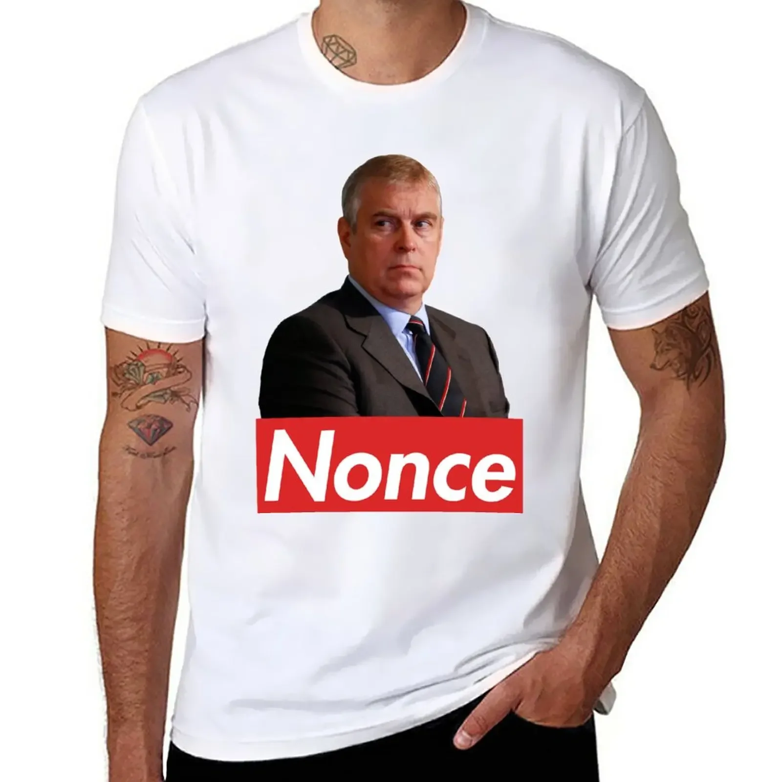 

Prince Andrew Nonce T-Shirt boys animal print customizeds mens funny t shirts
