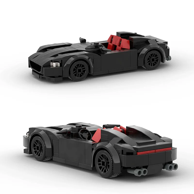 

AIAIAITOY Black Fashion Convertible Speed Champions Super Cars Building Blocks Bricks Set Kids Toys Gifts for Boys & Girls