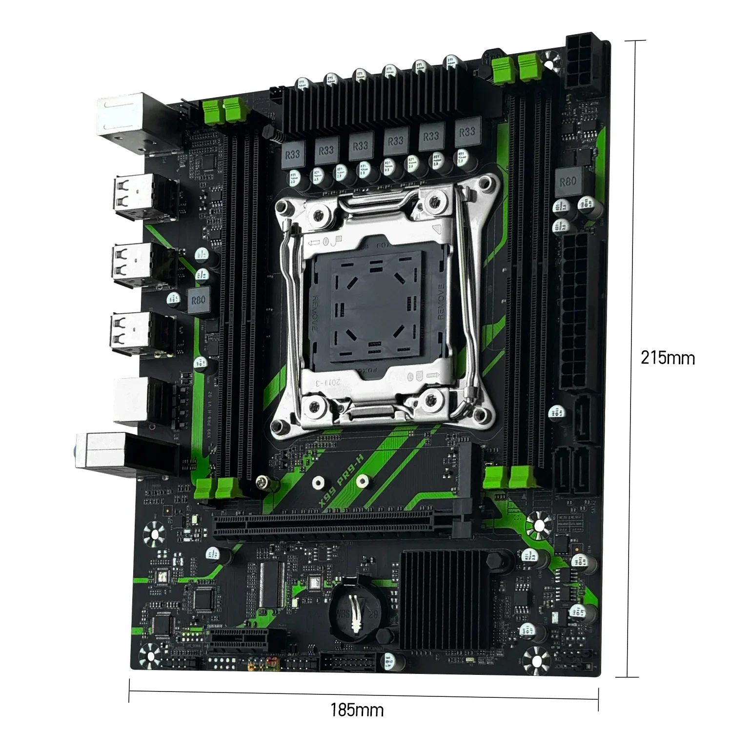 Intel LGA2011-3 Xeon E5 2630 V4 CPU 세트가 포함된 MACHINIST PR9-H X99 마더보드 DDR4 2*8GB 2133MHz RAM 메모리 키트 M-ATX NVME M.2