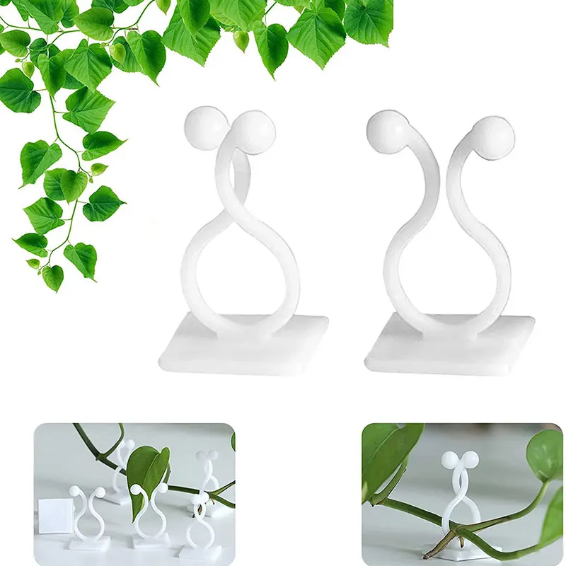Plant Vine Climbing Clip Invisible Wall Self-adhesive Fixator 10/30/50pcs/Bag Garden Plant Vine Climbing Fixed Support