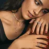 Exquisite Sparkling Wave 925 Silver Ladies' Logo Crown Wish Ring Lover's Day Exquisite Jewelry Gift 4
