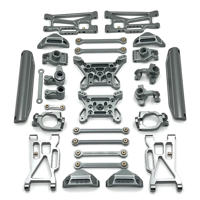 Aluminum Metal Alloy Upgrade Parts for Hyper GO MJX 1/10 10208 Small Monster RC Crawler Car Front Rear Steering Cup C Seat 4
