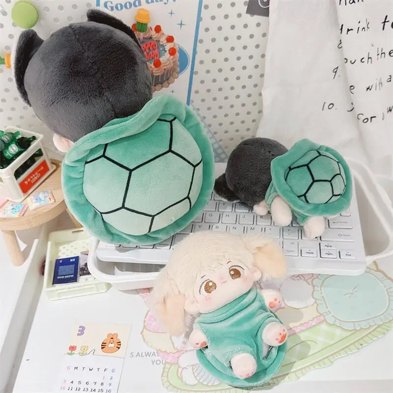 Cartoon Turtle Shell Coat , Mini Idol Doll Clothes, Kawaii Can Change Doll Clothes, Accessory for Girls, Fans Gifts, 10 cm, 20cm