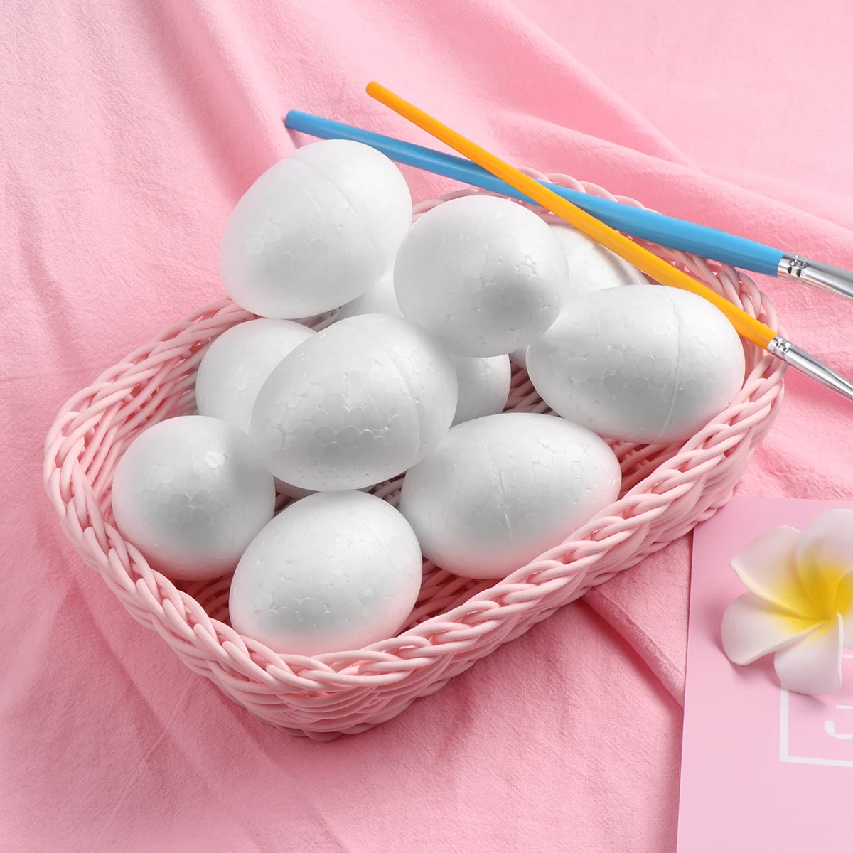 50Pcs White Eggs Craft Foam Decorative Supplies Easter Diy Handmade Balls  Premium Egg Sewing Projects Wedding Decorations - AliExpress, image size:1200x1200