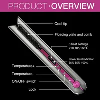 Wireless Hair Straightener Mini Flat Iron Usb Rechargeable Hair Straightening Curling Iron Styling Tools Cordless Hair Curler 2