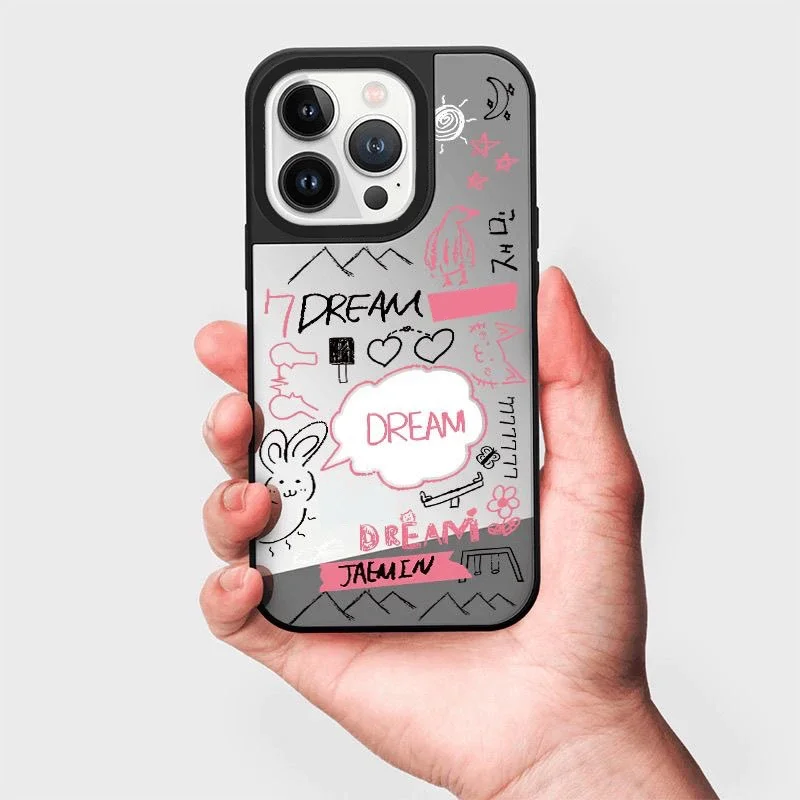 

Korean Dream Silver Mirror Magnetic Phone Case Cover for IPhone 11 12 13 14 15 Pro Max Case for IPhone 15 Pro Max