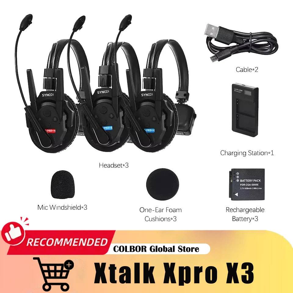 Synco-xtalk-ワイヤレスインターホンシステム,Boradcast用のリモート