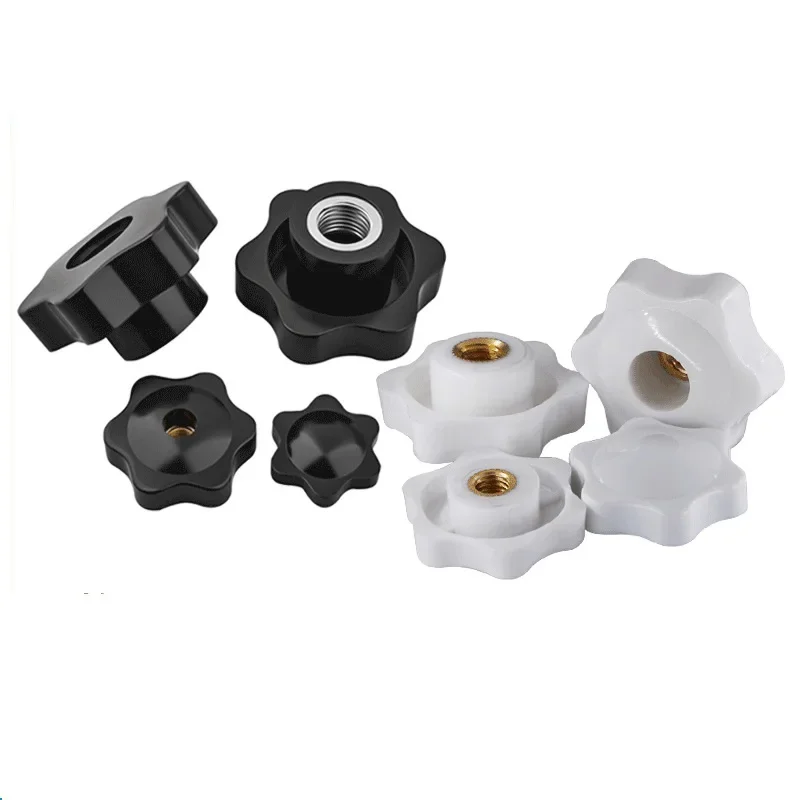 Thumb Knob Nut Clamping Handle Plum Thread Hand Mechanical Manual Tighten Star Nuts M4 M5 M6 M8 M10 M12