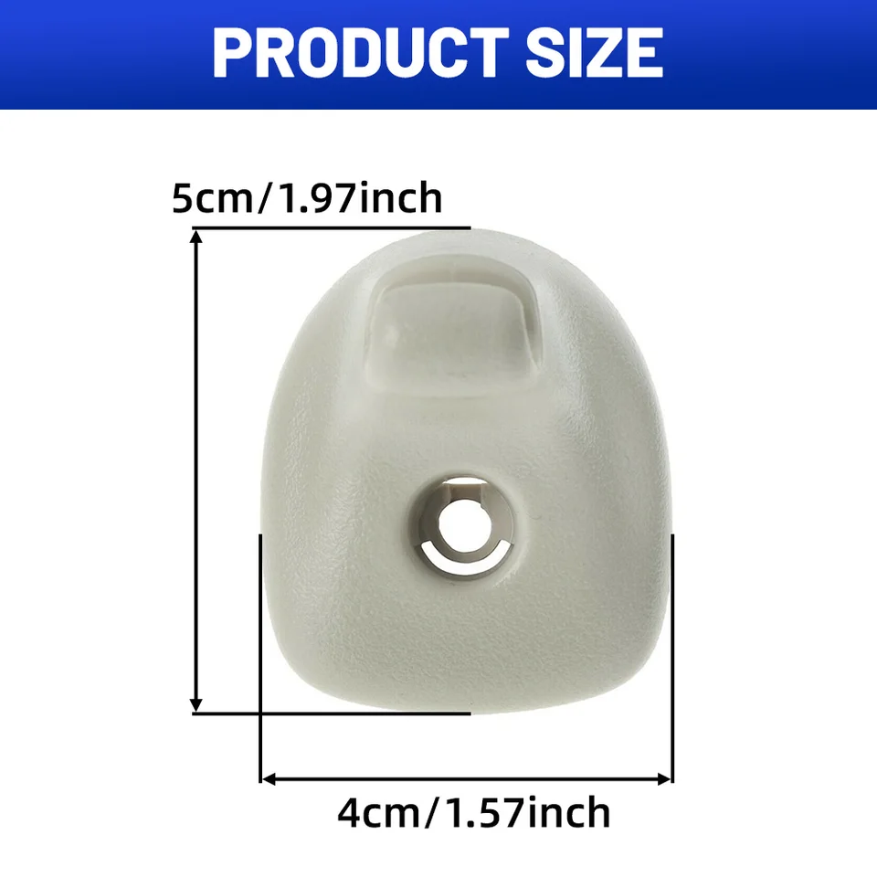 Clip Supporto Parasole 1GW25DX9AA Per Chrysler 200 2011-2015 E Avenger 2011-2014 - Gancio Ricambio ABS