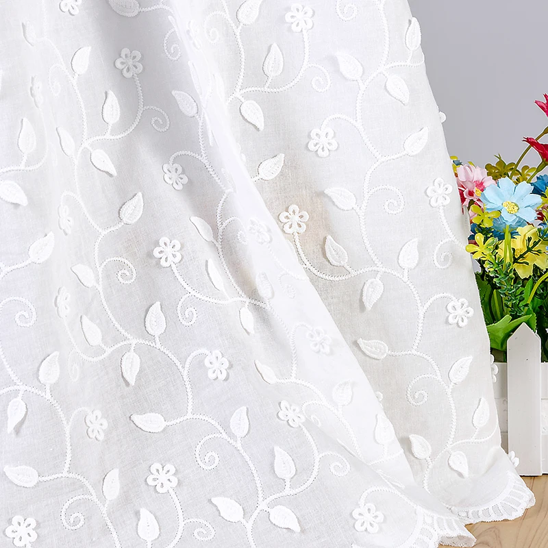 

Белая полая кружевная ткань с вышивкой, 100% хлопок, свадебное платье, модная одежда, ткань для юбки