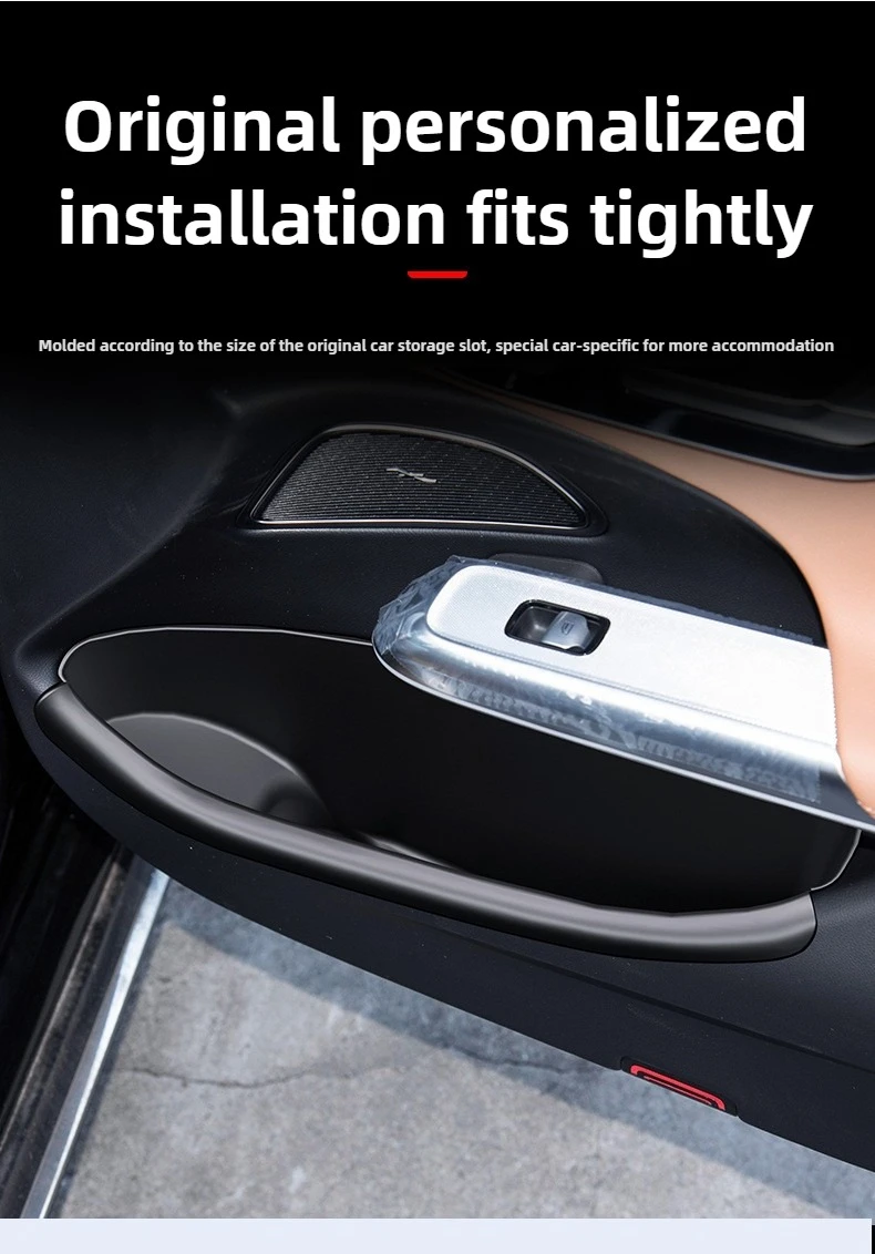 E-Class 260L 300L 2024-2025 Car Door Side Storage Box Front/Rear Side TPE Door S