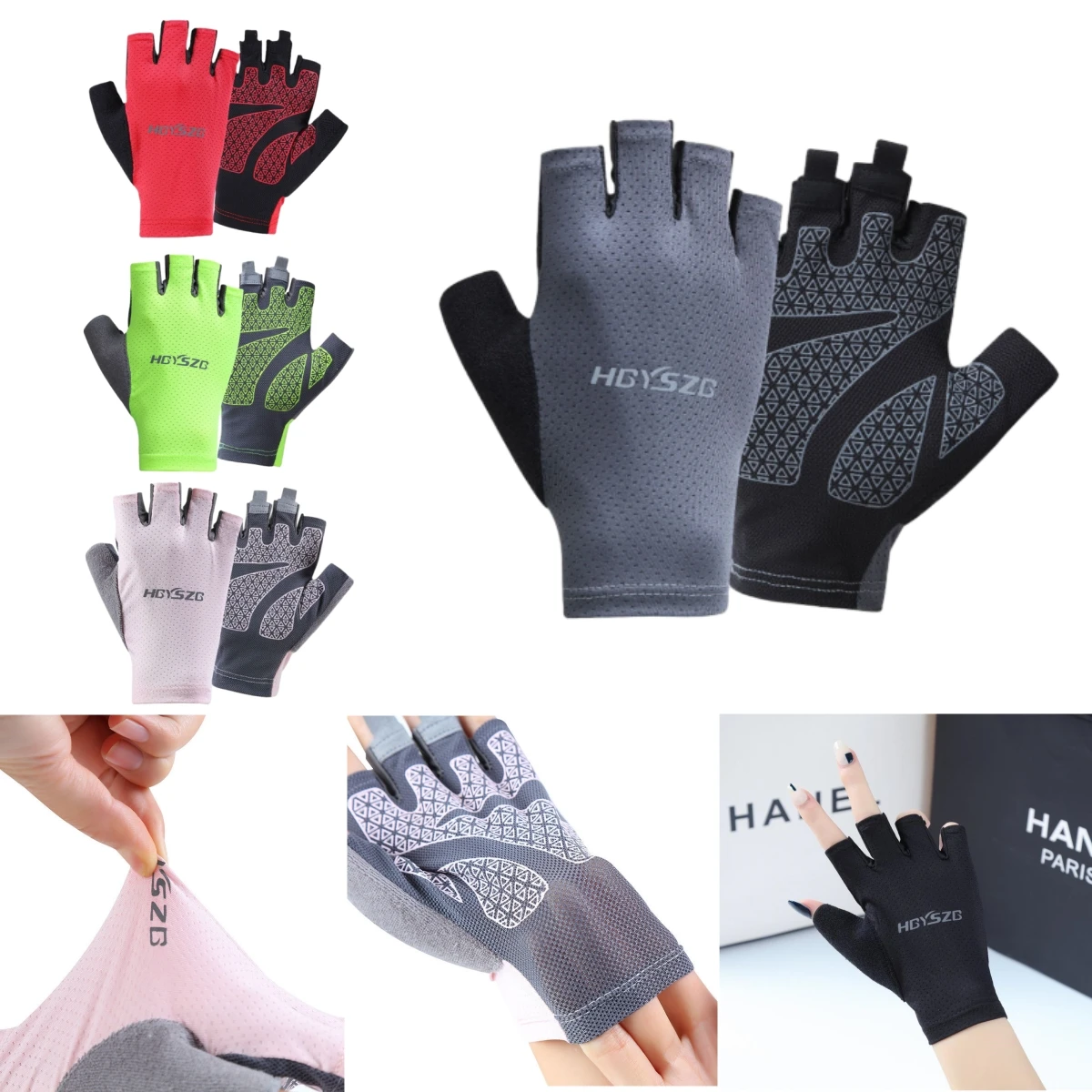 Outdoor Camping Motorcycle Gym Fitness Gloves Non-Slip Unisex Shockproof Fingerless for Cycling Summer cycling gloves,fingerless gloves