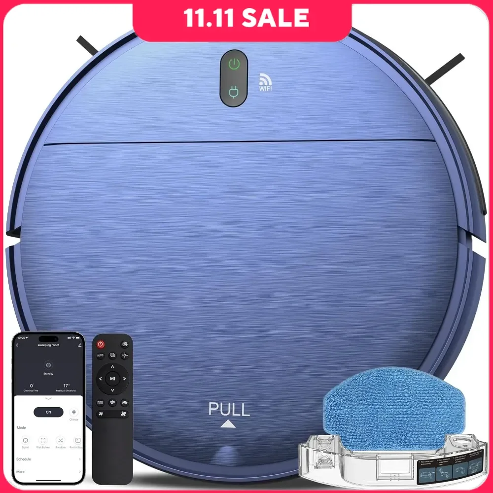 Commercial Washing Robots, 2 In 1 Robot Vacuum And Mop, Schedule Set Self-Charging, 4 High-Efficiency Clean Mode, Washing Robots