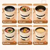 220V Multifunctional Electric Cook Pot Portable Electric Hot Pot Travel Folding Pot Mini Non-stick Fry Pot 2L Home Rice Cooker 4