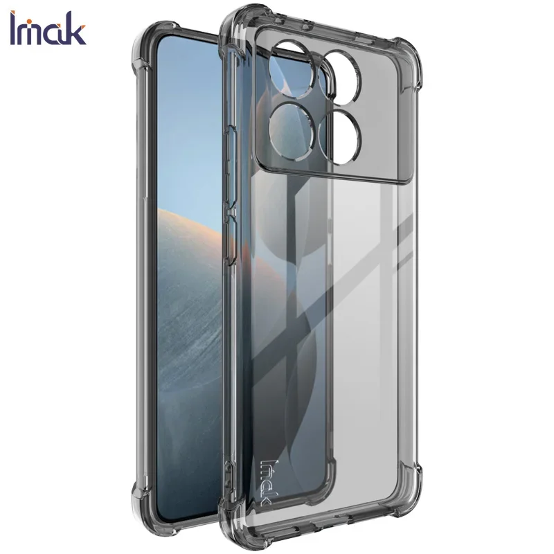 

Прозрачный чехол IMAK Для камеры 360 Защита для Xiaomi Poco X6 Pro M6 C65 Redmi K70 K70e Phone X 6 K70 E K60 Ultra K50 игровой K40 чехол