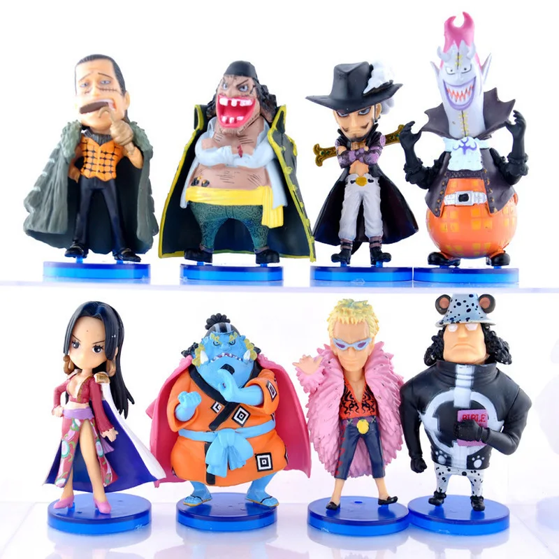 

Anime One Piece Mihawk Doflamingo Kuma Boa Hancock Jinbe Moria Marshall D Teach Pvc Action Figure Collectible Model Toys Doll