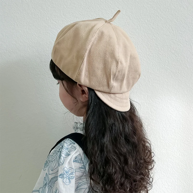 Boina de pintor para bebé, gorros de punto para niño y niña de 0 a 4 años,  color Beige, marrón y albaricoque - AliExpress