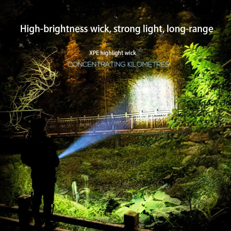 imalent flashlights 100000 Lumen  Powerful LED Flashlight Tactical Flashlights Rechargeable USB 18650 Waterproof Zoom Fishing Hunting LED Flashlight best led flashlights