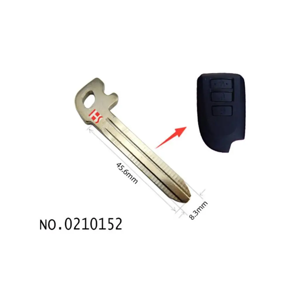 Uncut Emergency Car Key Blade Blank Insertf for Toyota Verso Vios 2013+