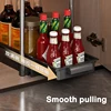 Kitchen Pull Out Dish Racks With Drainboard Drawer Storage Sliding Mesh Cabinet Basket for Accessorie Pull Out Cabinet Organizer 2
