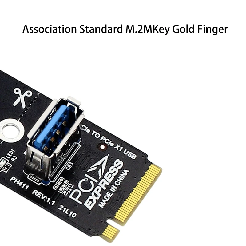 NGFF 5Gbps M.2 to USB 3.0 Transfer Card M2 to USB3.0 Adapter Converter for PCI Express PCI-E 1X 16X Riser Extender