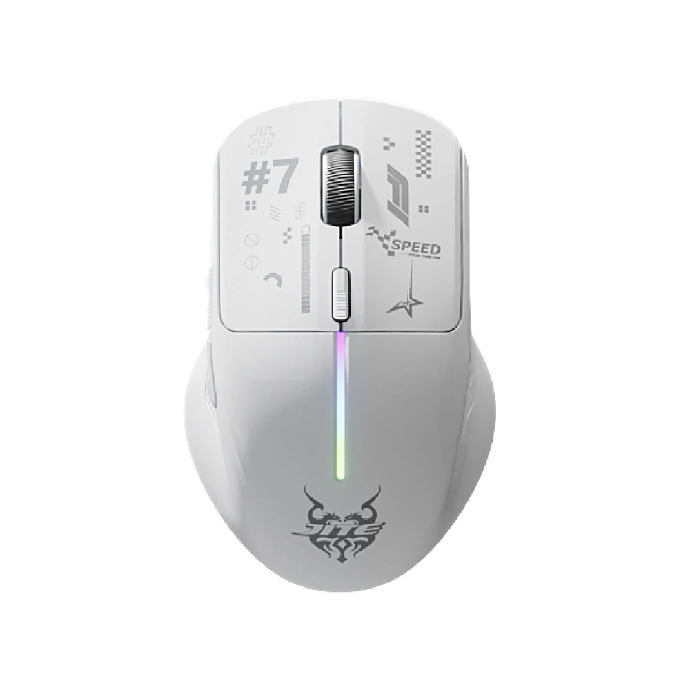 JITE 3가지 모드 무선 게이밍 마우스 경량 트라이 모드 블루투스 2.4GHz USB, PC/노트북용 블루투스 2.4G 유선
