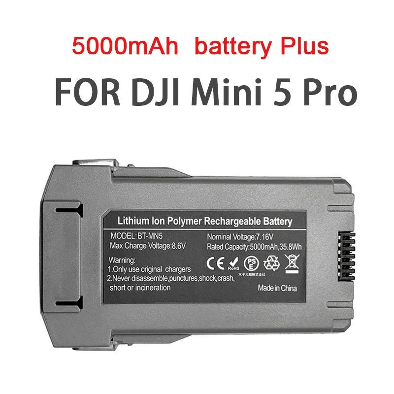 Batterie intelligente 5000mAh pour DJI Mini 5 Pro - Autonomie prolongée