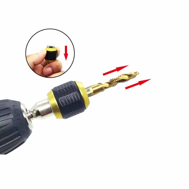 Universal Quick Self-locking Connector Screwdriver Drill Bit Extension Rod Holder Adaptor Convector 1/4\'\' Hex Shank Pop-up Arbor