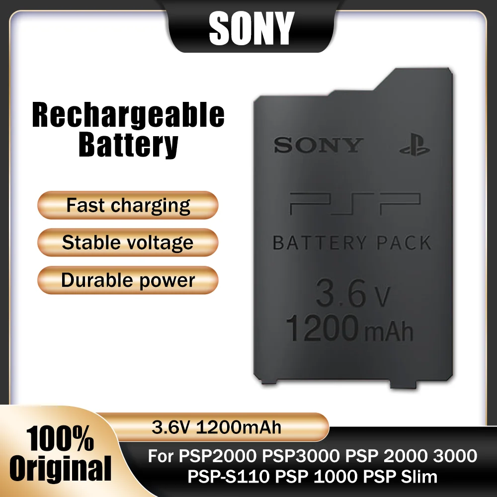 Sony 3.6v 1200mah Rechargeable Lithium Battery For Psp2000 Psp3000 Psp