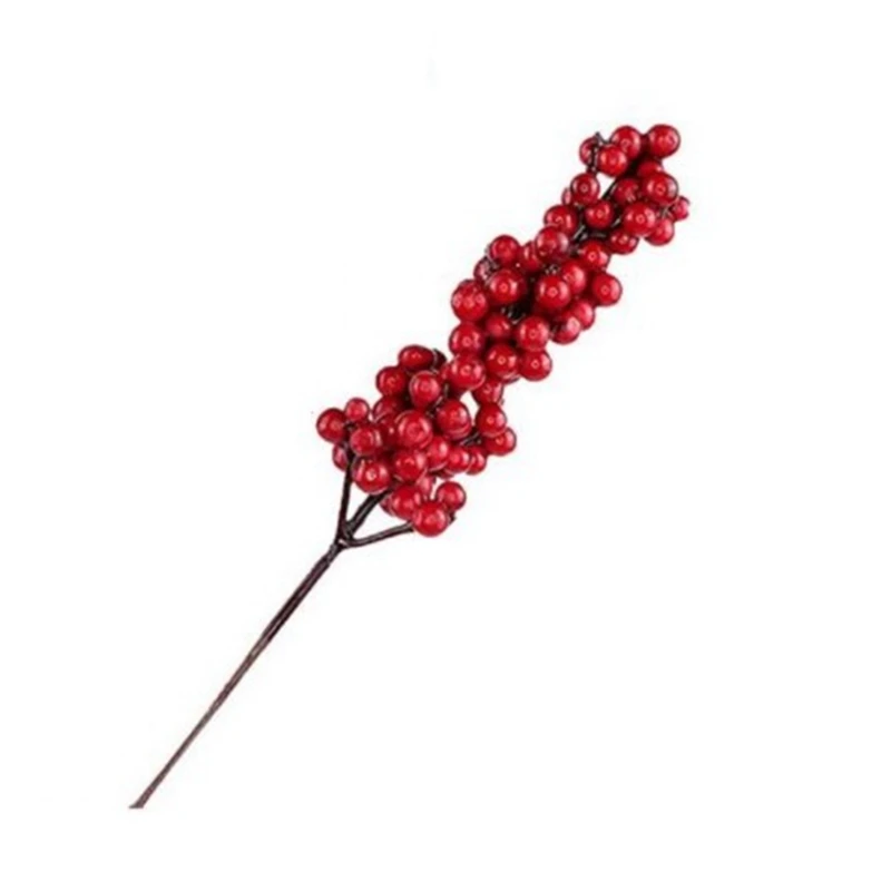 

20Pcs Easter Shrub Branches With Red Berries Autumn Branches Christmas Picks Branch Berries