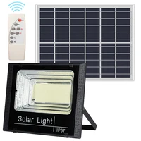 Solar Flood Lights Remote Control 50-400W Solar Powered Spotlight Outdoor Waterproof IP67 Villa Street Lighting Adjustable Angle 1